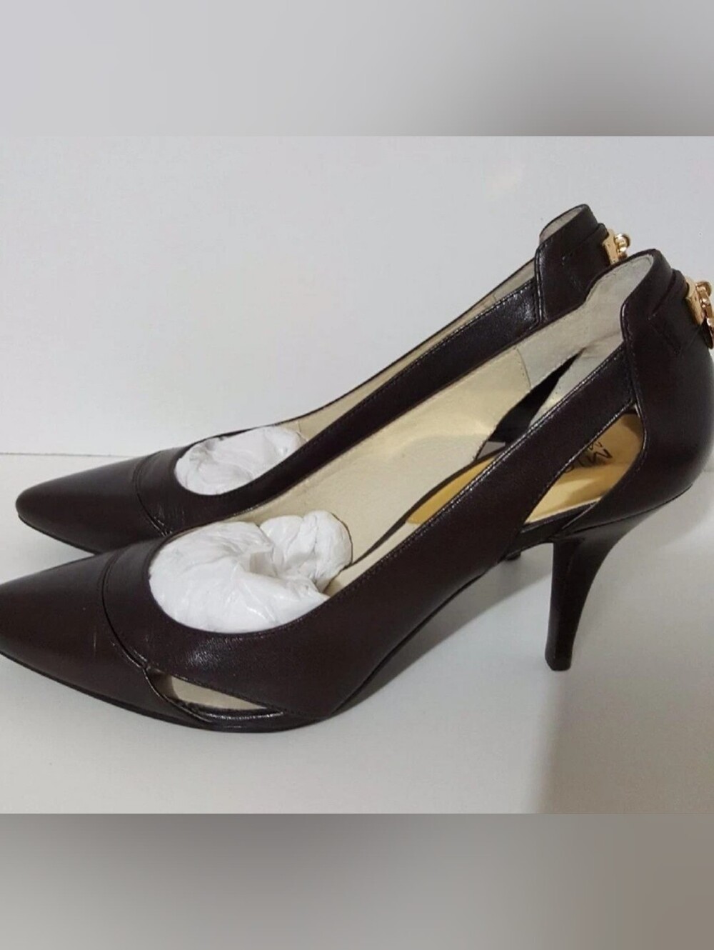 Michael Kors Michael Kors Hamilton Brown Patent Leather Pumps Size 7